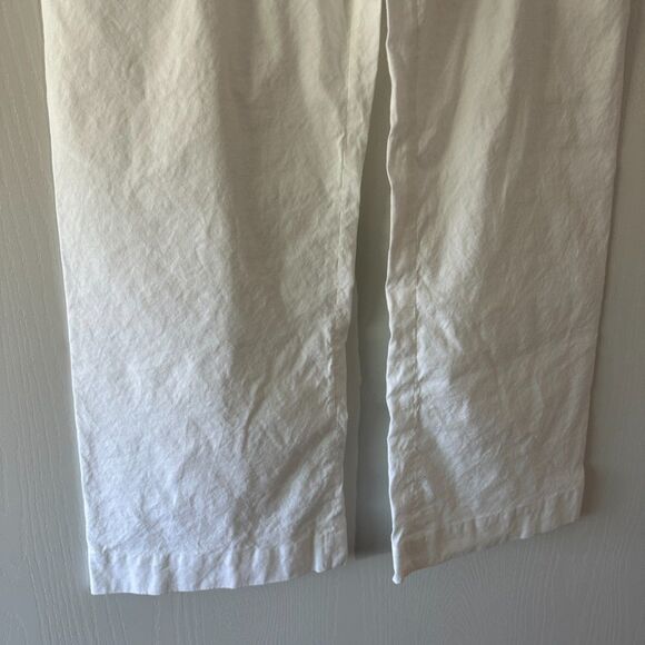 A.L.C. Womens Teddy Cropped Wide Leg Italian Fabric White Pant Size 12 Large - Picture 3 of 9
